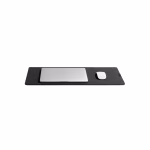 Turf felt desk mat black flat lay desk setup — online shopping Kuwait | KlippiK