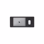 Turf felt desk mat black lifestyle workspace — online shopping Kuwait | KlippiK