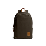 Clove Pedal Daypack by DailyObjects — front view, pure cotton canvas with leather trim