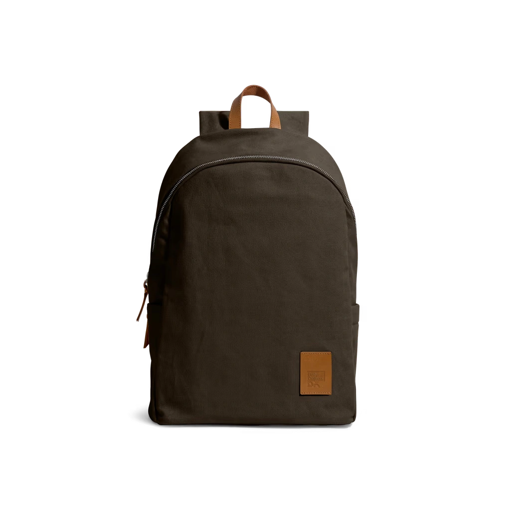 All-Clove-Pedal-Daypack-vw Clove Pedal Daypack by DailyObjects — front view, pure cotton canvas with leather trim