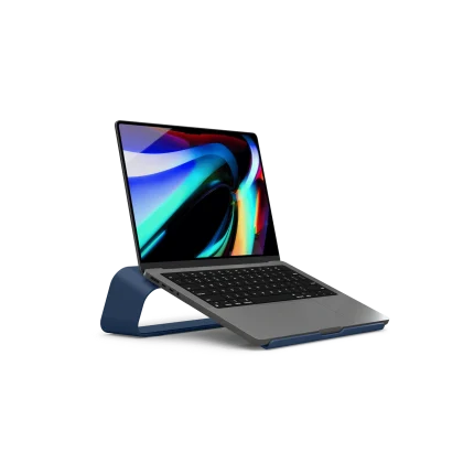 Arete Laptop Stand - Blue | Platform Collection | KlippiK Kuwait UAE Saudi