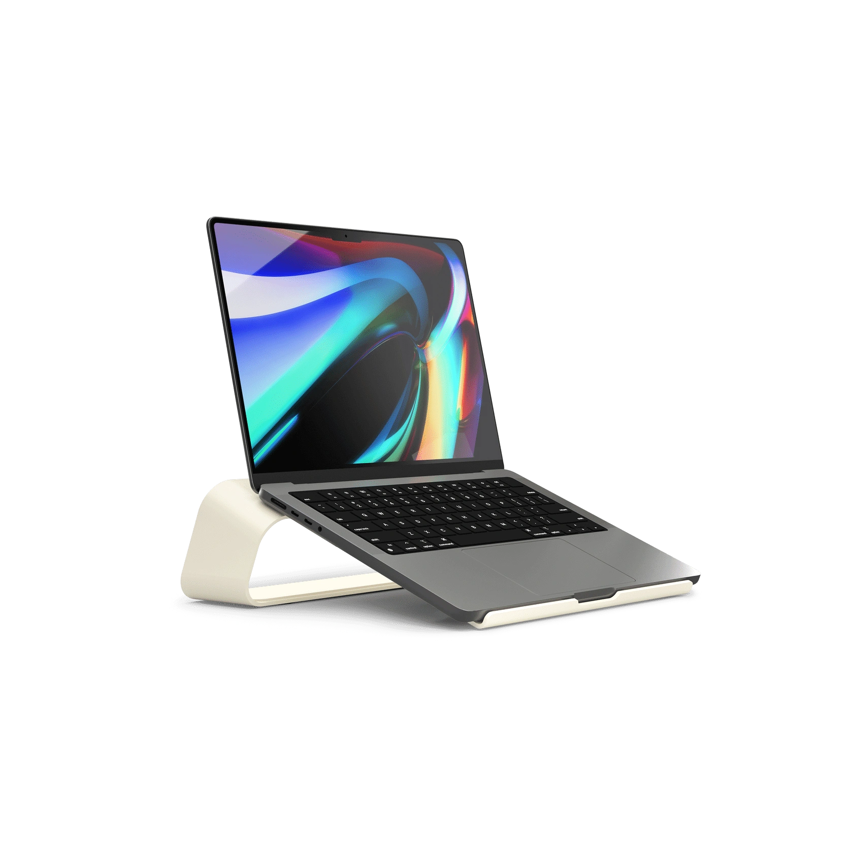 Arete Laptop Stand - Ivory White Arete Laptop Stand - Ivory White