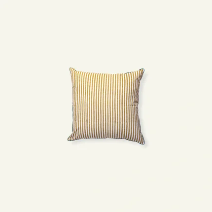 Beige Green Silent stripes Body Cushion Cover