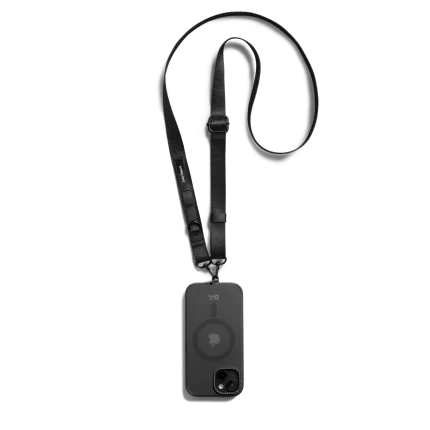 Black Crossbody Utility Phone Lanyard - Strap