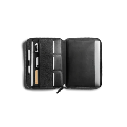 Urbane Tech Folio Black by DailyObjects – vegan leather tech organiser for MacBook Pro 14 inch