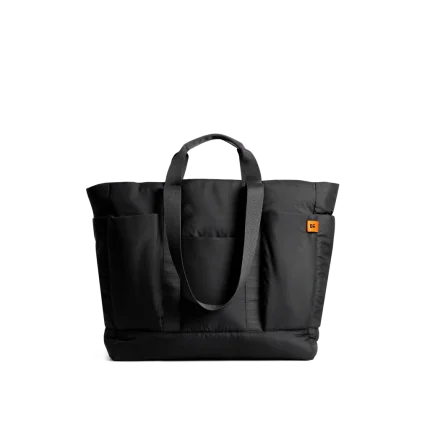 Carbon Black Idyll Tote Bag — lightweight tote with twin shoulder handles, shown on white