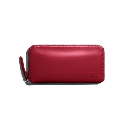Crimson Red Vegan Leather Women's Classic Wallet | Online Shopping | Kuwait UAE Saudi