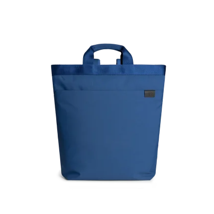 Lagoon Pivot Carrypack front view — DailyObjects Marine Weave recycled-nylon daypack