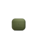 Green Leatherite AirPods 3 Case Cover shown closed from the front on a white background
