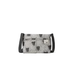 Langoor Retreat Crossbody Bag - White — compact crossbody with a webbing strap, shown on white