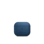 Navy Blue Leatherite AirPods 3 Case Cover shown closed from the front on a white background