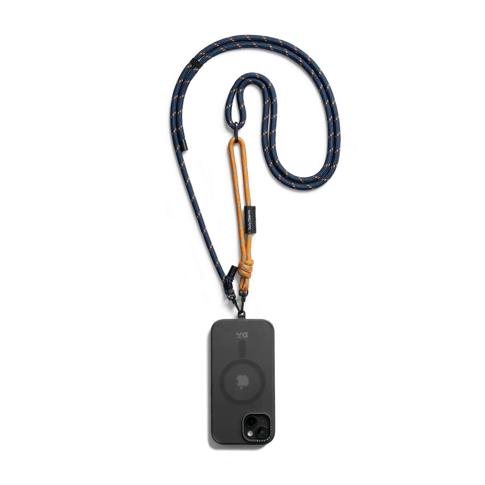 Navy-Orange-Crossbody-Phone-Lanyard-Cord Navy-Orange Crossbody Phone Lanyard - Cord