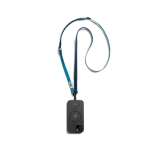 Navy-Sky Crossbody Phone Lanyard - Strap attached to a black phone case, shown hanging against a white background