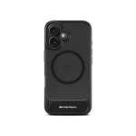 Pitch MagSafe Kickstand Phone Case Cover For iPhone 16 Plus shown front and back at an angle on white, with the MagSafe ring visible