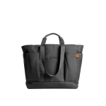 Slate Gray Idyll Tote Bag — lightweight tote with twin shoulder handles, shown on white