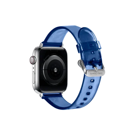 Smurf Blue Clear Apple WatchBand | Online Shopping | Klippik Kuwait UAE Saudi