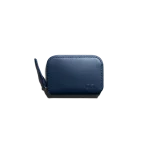 Ultramarine Blue Vegan Leather Zipper Slim Card & Coin Wallet | Online Shopping | KlippiK Kuwait UAE Saudi