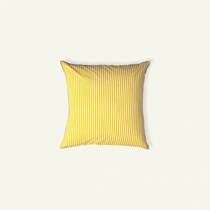 Yellow Indigo Silent stripes Body Cushion Cover