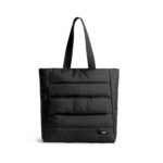 DailyObjects Black Wing Tote – quilted 23-litre laptop tote bag in black